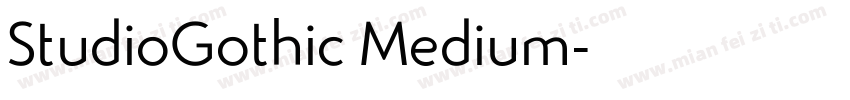 StudioGothic Medium字体转换